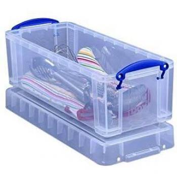Really Useful Box Stackable Storage Box, 6.5 L, Clear, 430 x 180 x 160 mm +24h