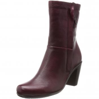 Ecco Ladies Touch 75B Cowboy Stiefel, Rot (Morillo 2237), Size 36