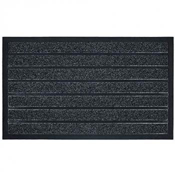 Tapis d'entrée rectangulaire grattoir PVC Marco Gris 75 x 45 cm