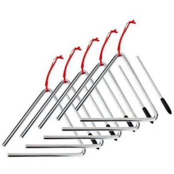 Ensemble éducatif de triangles XDrum 15 cm avec maillet