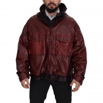 Dolce & Gabbana Bordeaux Hooded Jacket Size L