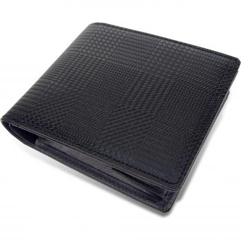 Elegante Herren Bifold Geldbörse Glen Check 4OO3458 aus Japan (schwarz)