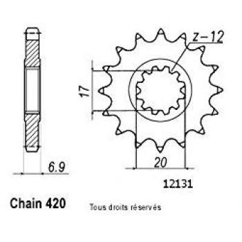 Disque de transmission Sifam 11 dents Minarelli 50