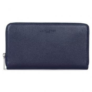Porte-monnaie en cuir bleu foncé pour homme Delphino Lucas Lancaster