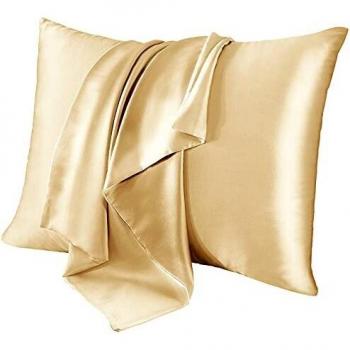 Jacquie Aiche Silk Pillowcase for Hair and Skin Care (Queen, Champagne)