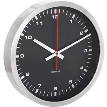 Erstklassige Wanduhr Blomus 63214 in Schwarz, 40 cm Durchmesser