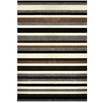 Grey Linea Soft Stripe Rug, 200 x 140 – Dandy by William Armes