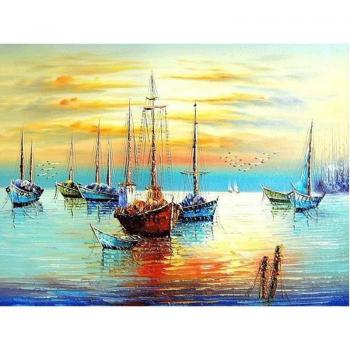 Sailboat Diamond Embroidery Craft