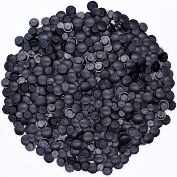 100 pcs Black Plastic Ornaments for DIY Shoe Accessories