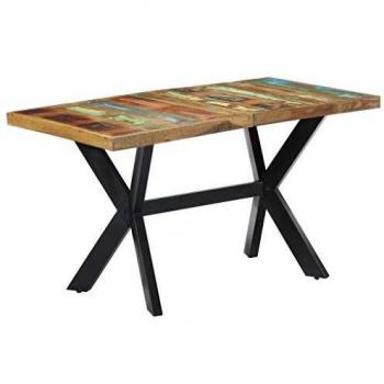 Table de Cuisine en Bois de Récupération