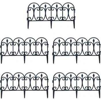 5PC European Style Garden Edging Fencing