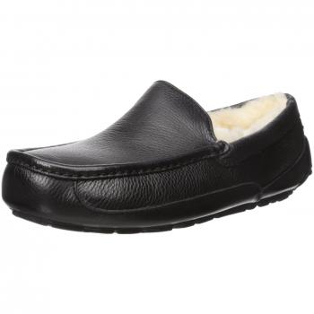 UGG Australia Ascot Men's Slipper, Black, 8.5 UK