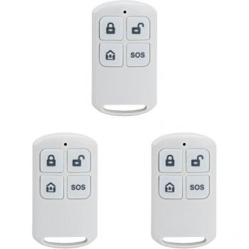 Portable 4-Button Wireless Remote Control for WIFI GSM Home Security Alarm System 433MHz