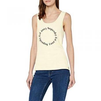 Superdry Débardeur Femme, Summer House Graphic, Jaune