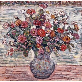 Maurice Prendergast – Blumenkunst in einer Vase, 1910‑1913