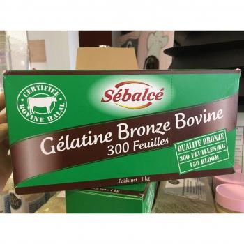 Gélatine Bovine Bronze Halal – 400 Feuilles, 1 kg