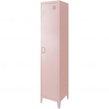 Sweeek Armoire chambre rose acier – 4 casiers pratiques