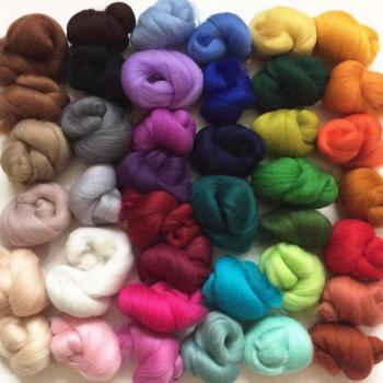 40 Color DIY Merino Felting Wool