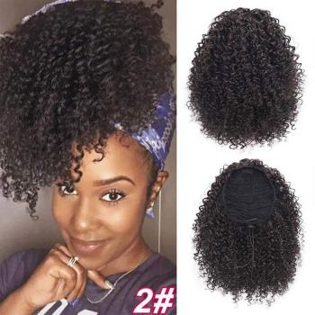 Coleta Sintética Afro para Cabello Rizado