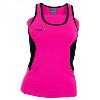 IZAS Amba Laufshirt für Damen, pink/schwarz, Größe S