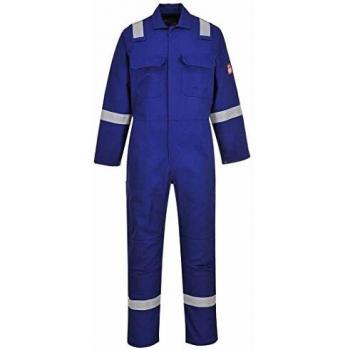 Portwest Bizweld Iona Flame Resistant Coverall, Royal Blue, Medium, 32 Leg Length