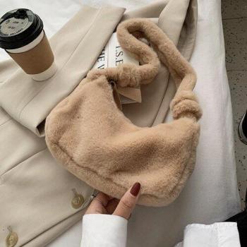 Furry Soft Shoulder Bag for Women