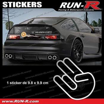 Autocollant Japan Domestic Market 10 cm argent pour Honda Nissan Toyota Subaru Mazda