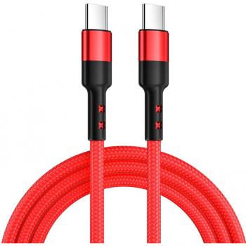 Caruba USB-C Ladekabel 30cm 60W rot
