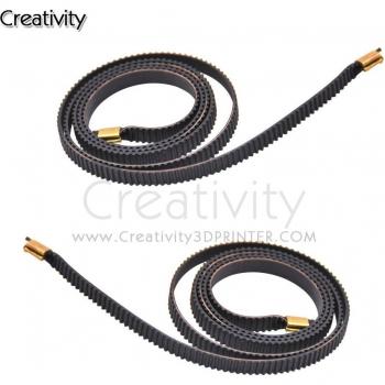 Terminal de Correa GT2 de 6mm, Longitudes 765mm y 720mm para Ejes X+Y, Diseñado para Ender-3/3Pro/V2
