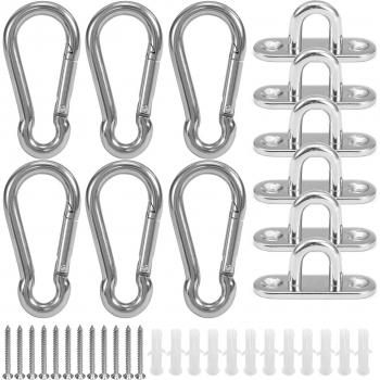 Mosquetones para montaje en pared, juego de tornillos, 5mm