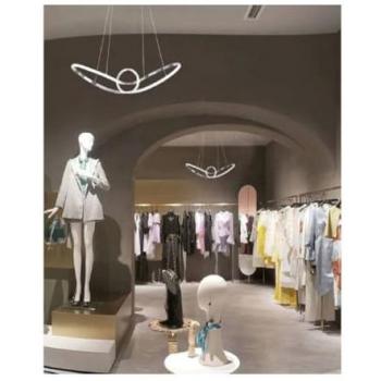 Lampadario A Sospensione LED Argento 38 Watt con Luce 6500k 4000k 3000k