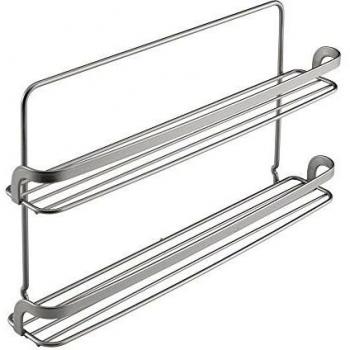 Metaltex Serie Eureka! Porta Rotoli da Cucina a 2 Piani – Modello 350422 con Scomparti Estraibili e Organizer Integrato per 12 Rotoli di Carta igienica, 6 Rotoli di Cart
