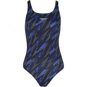Costume da bagno Speedo Hyper Boom Medalist donna blu e nero