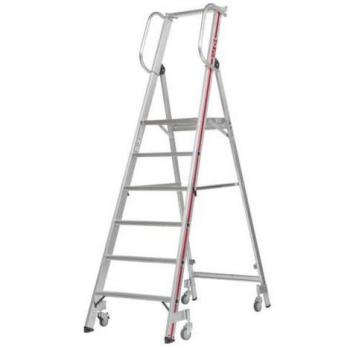 Échelle plateforme mobile extensible 1420×440×400 mm, 6 niveaux
