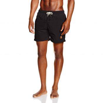 Urban Classics Block Swim Shorts Badeshorts schwarz