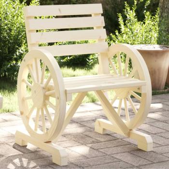 VidaXL Patio Chair 22.8x22.8x30.9 Solid Wood Fir