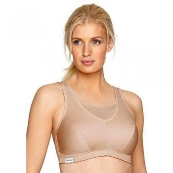Glamorise Plus-Size Beige Sports Bra