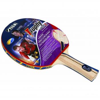 Trophy Elite Red Concave Ping Pong Racket