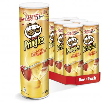 Pringles Paprika Chips | 6er Party-Pack (6 x 200g)