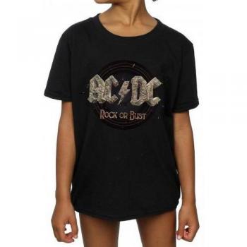 T-shirt in cotone per ragazze AC/DC Rock Or Bust