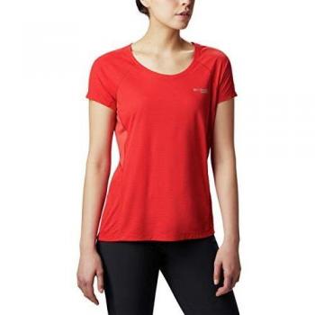 Kolumbianisches Damen-T-Shirt Titan Ultra II Kurzärmel in Rot Spark, XL – 1842481