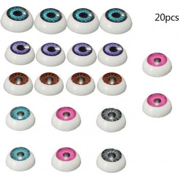 20pcs 12mm Plastic Eyes for DIY Crafts