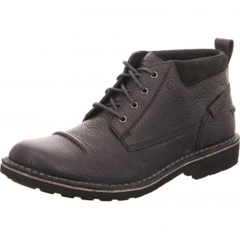 Clarks Herren Freizeilstiefel Lawes aus schwarzem Leder Größe 44