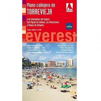 Plano callejero de Torrevieja y de Guardamar del Segura, San Miguel de Salinas, Los Montesinos y Playas de Orihuela