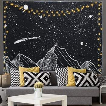 Kuchisity Trippy Starry Sky Wall Tapestry