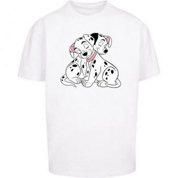 F4NT4STIC T-Shirt Herren Weiß XXL Disney 101 Dalmatiner Puppy Love Print 100 % Baumwolle Casual Oversize