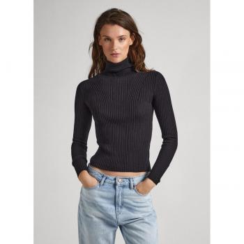 Jersey negro de mujer Pepe Jeans Dalia Rolled