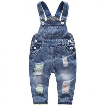 Kids' Spring Denim Jumpsuit