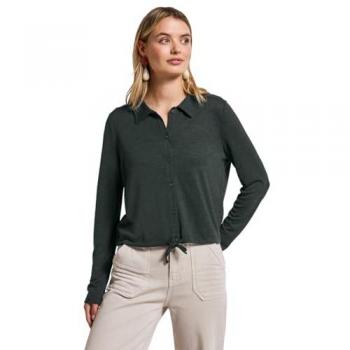 Street One Veste Verte en Lin pour Femme Taille 38