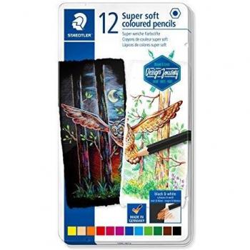 Crayon super soft, étui métal 12 unités